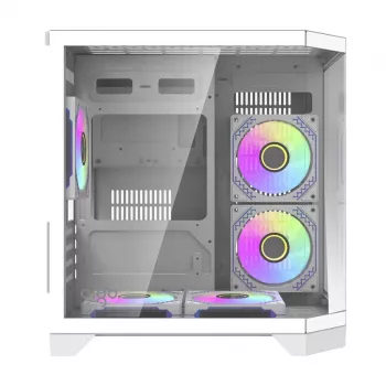 Datora korpuss Darflash FT350 + 5 aRGB ventilatori (balts)
