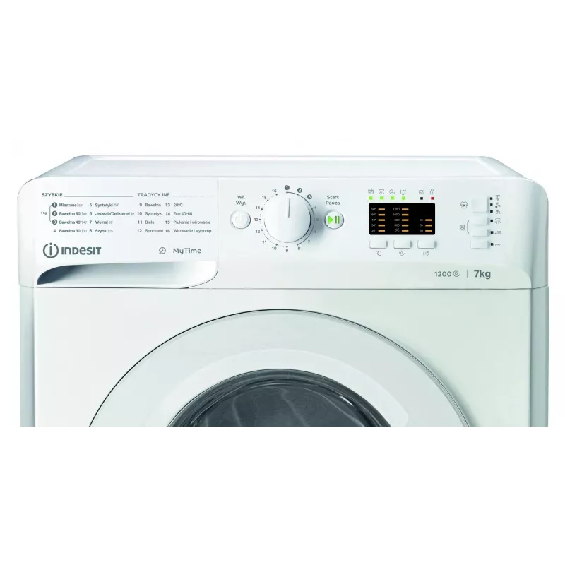 Veļas mašīna INDESIT MTWA71252WPL 7 kg, priekšējā ielāde, Energoefektivitātes klase E