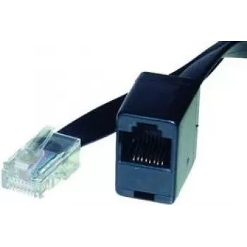 Shiverpeaks BASIC-S BS70235-8/8 ISDN pagarinājuma kabelis, 15 m, RJ45 spraudnis uz RJ45 ligzdu, melns