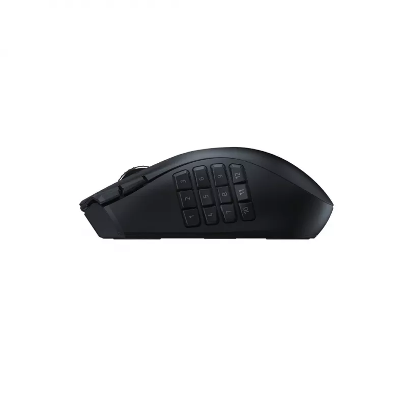 Spēļu pele Razer Naga V2 HyperSpeed RF Wireless + Bluetooth, labā roka, 30000 DPI, optiska, melna