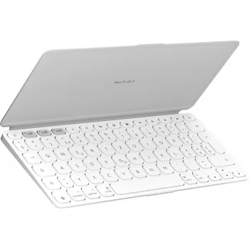 Logitech KEYS-TO-GO 2 Tastatūra, Bezvadu ar integrētu vāciņu, Bluetooth LE, DE izkārtojums