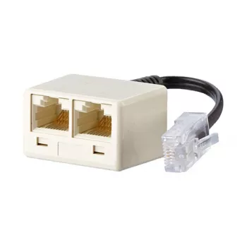 METZ CONNECT UAE tīkla adapteris - RJ-45 (siev.) uz RJ-45 (tēviņš) - 10cm - Pērļu balts (130607440101-E)