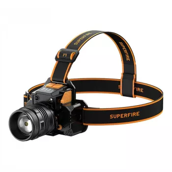 Galvaslampa Superfire HL58 350 lm USB, 3 režīmi, uzlādējama