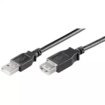 USB pagarinātājkabelis GOOBAY 93600 — USB A uz USB A, USB 2.0, 3 m, melns