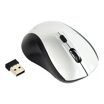 Bezvadu optiskā pele Gembird MUSW-4B-02-BS, RF, abpusēja, 1600 DPI, 4 pogas, sudraba/melna