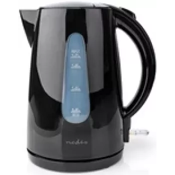 Nedis KAWK130EBK - 1,7 l - 2200 W - Melns - Plastmasas - Ūdens līmeņa indikators - bezvadu (KAWK130EBK)