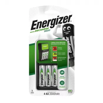 ENERGIZER Maxi ACCU HR6 POW lādētājs + 2 AA 2000 mAh baterijas