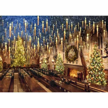 Thomas Kinkade Studios Wizarding World Harry Potter - Lielā zāle, Puzle 1000 gabali
