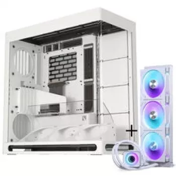 HAVN HS 420 VGPU korpuss + PHANTEKS Glacier One 420D30 X2 DRGB šķidruma dzesēšana - 420mm, Balts