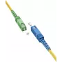 Goobay 59661 optiskās šķiedras kabelis 5 m SC/APC SC/UPC FTTH OS2 dzeltens (59661)