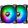 Datorsistēmas ventilators Thermaltake Pure Duo 14, 140 mm, PWM, divu gredzenu RGB apgaismojums, melns
