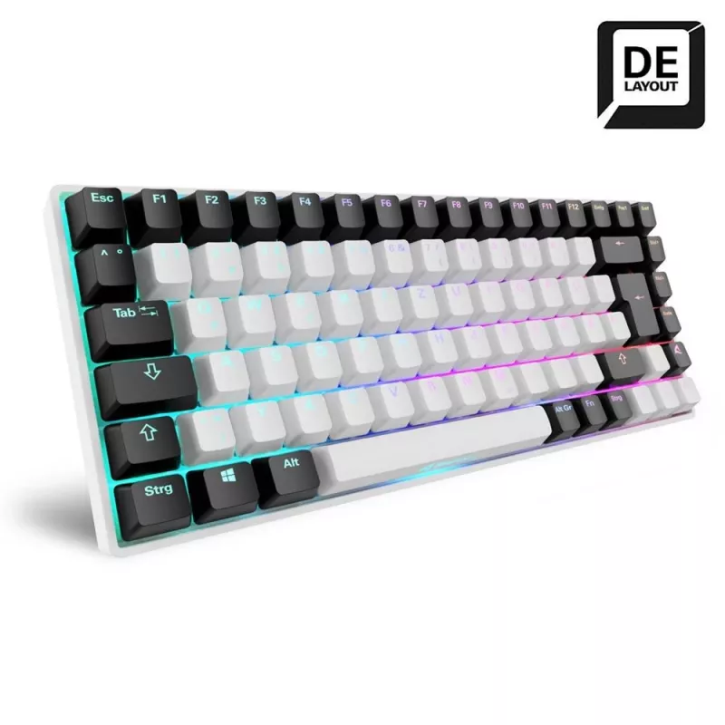 Tastatūra Sharkoon SKILLER SGK50 S3 75% Balta