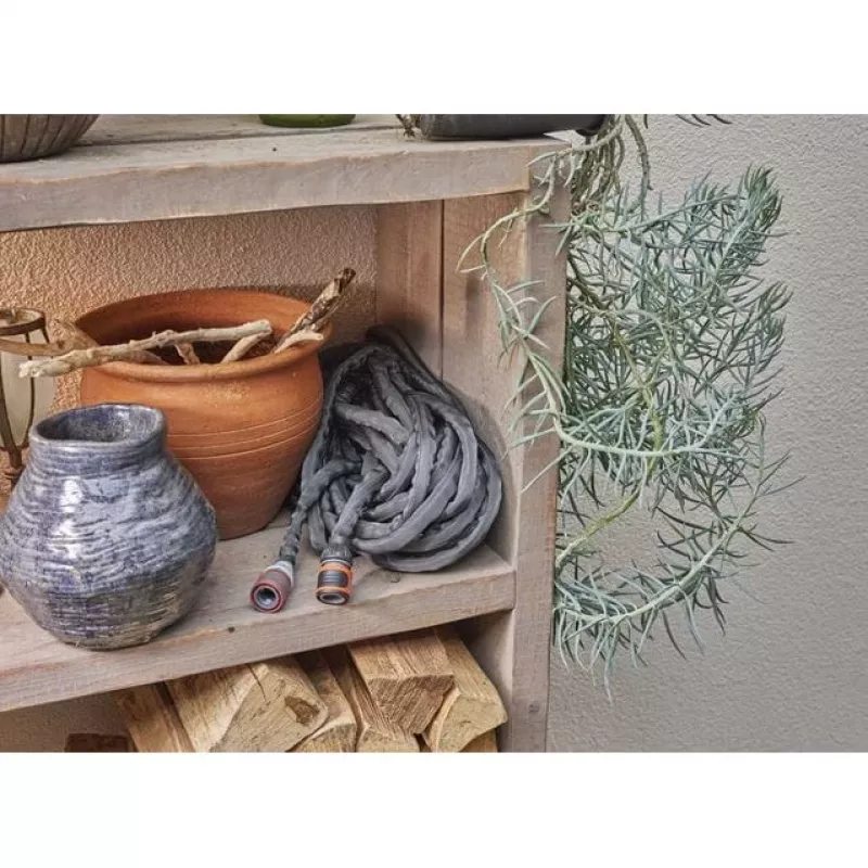 Gardena Liano dārza šļūtene 25 m PVC Melna Pelēka Virszemes