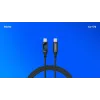 Savio USB-C - USB-C kabelis CL-174 1m melns USB 3.2 Gen 1