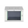 Sienas stiprinājuma skapis DIGITUS Dynamic‑N 7U 19 collu 600x600 mm, neizmontēts, IP20, atslēgas slēdzene