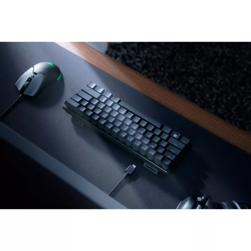 Razer Huntsman Mini, Gaming tastatūra, melna, DE-Layout, Razer Lineārie optiskie (sarkanie)