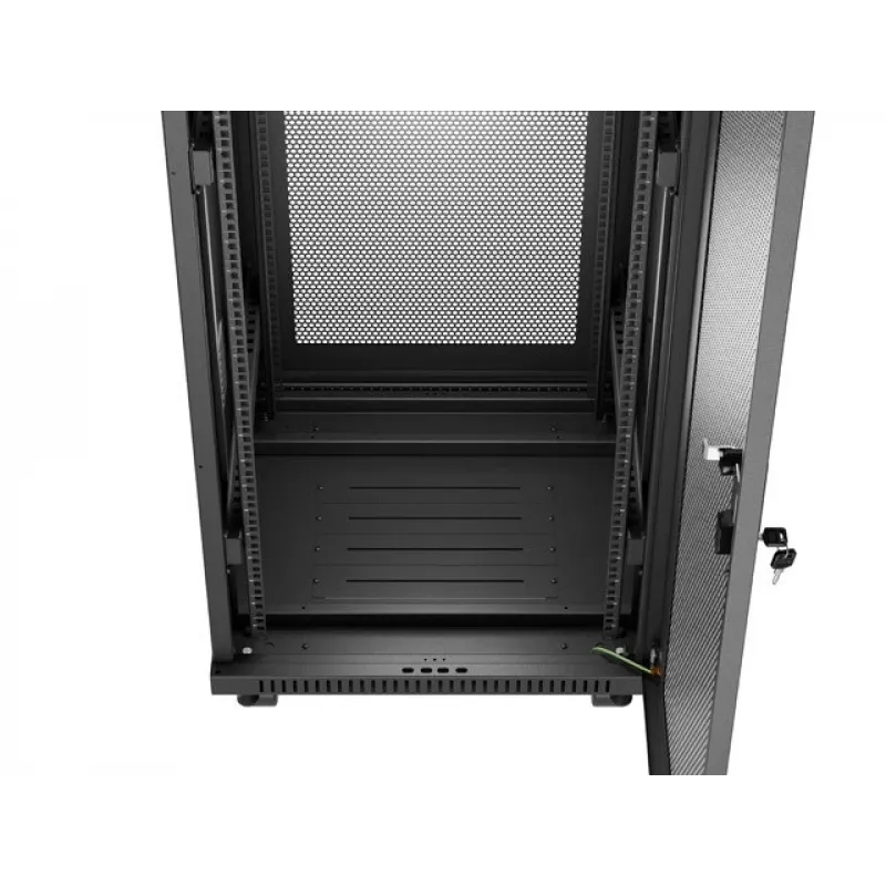 Lanberg FF01-6632-23BL rack cabinet 32U Freestanding rack Melns