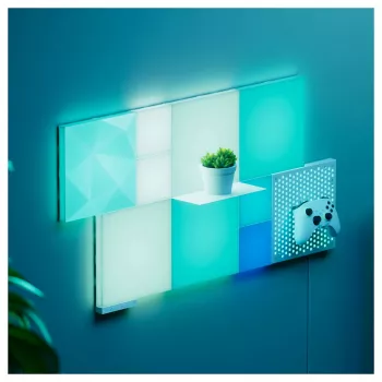 LED panelu gaisma Nanoleaf N8100E00-2TBS — Square RGB, ar tīkla adapteri, 2 iepakojumā