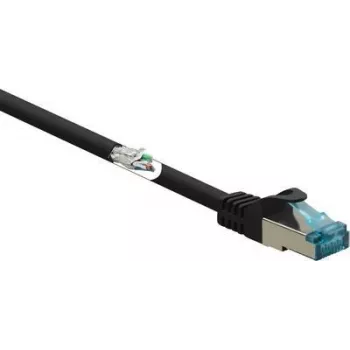 Renkforce RF-5047472 tīkla kabelis melns 10 m Cat6a S/FTP (S-STP)