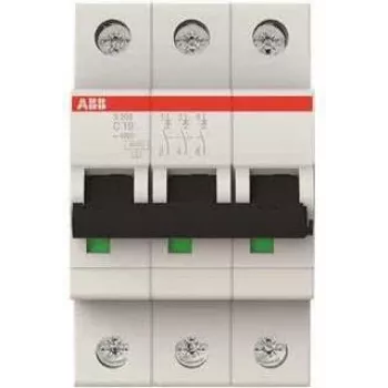 ABB Strāvas slēdzis 10A S203-C10 pro M komp. 3pol. 6kA S203-C10 (2CDS253001R0104)