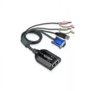 ATEN KA7178 KVM adaptera kabelis – Dual USB VGA ar audio un Virtual Media atbalstu (KM0932)