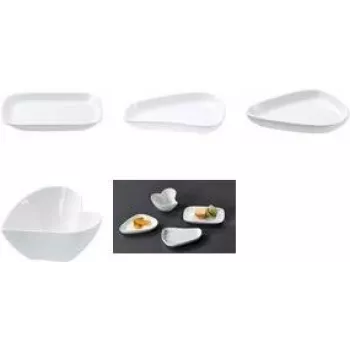 Porcelāna mērces bļoda Ritzenhoff & Breker GUSTO taisnstūrveida balta — trauku mazgājamā mašīnā droša