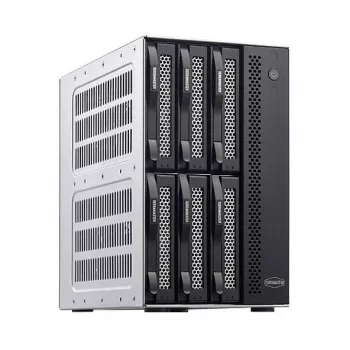 TerraMaster D6-320 6-vietu ārējais disku korpuss melns