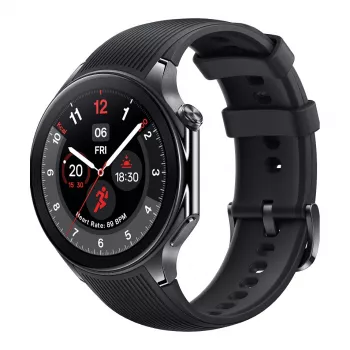OnePlus Watch 2 - 46 mm - viedpulkstenis ar fluoroelastomēra siksniņu - plaukstas locītava 140-210 mm - 3.63 cm (1.43) displejs
