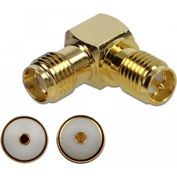 Savienotājs DeLOCK 89953 SMA uz RP-SMA, zeltīts
