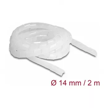 DeLOCK spirālveida šļūtene elastīga 2 m x 14 mm caurspīdīga polietilēna