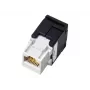 Alantec MB001 RJ45 keystone modulis, bez instrumentiem, UTP Cat5e, melns/balts