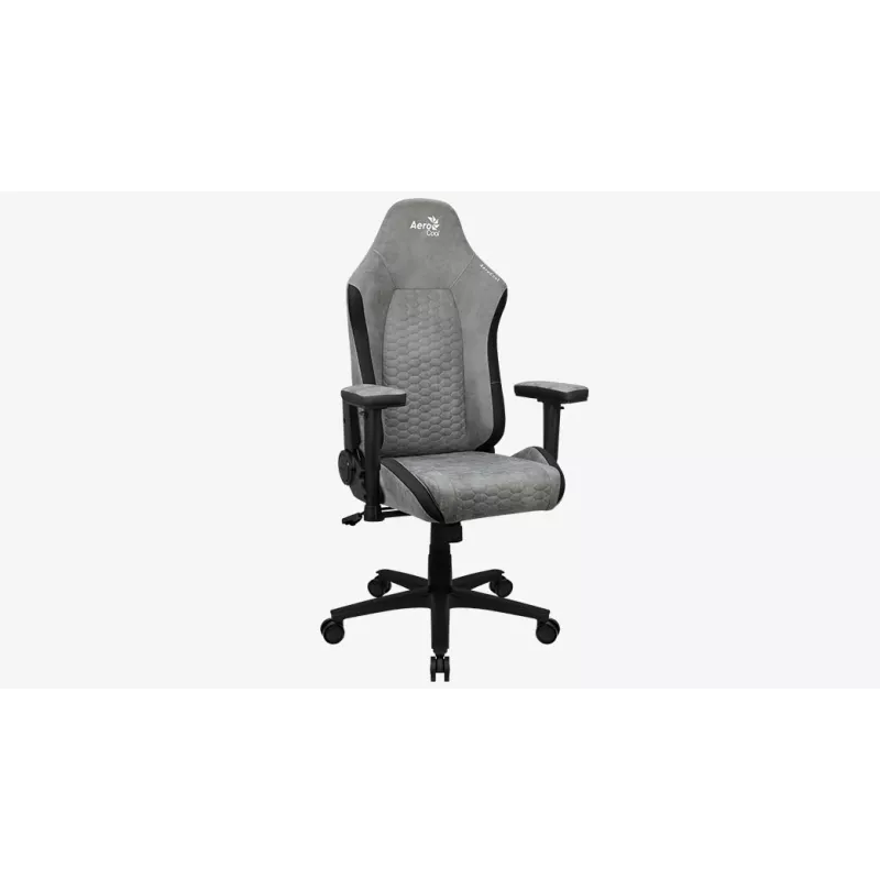 Aerocool Crown AeroSuede Universāls spēļu krēsls Ar polsterētu sēdekli Akmens pelēks