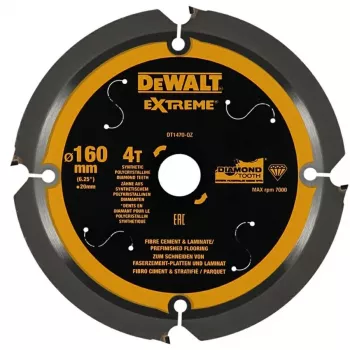 Griešanas disks laminātam un cementa ģipškartonam DeWalt DT1470 160x20 mm 40T