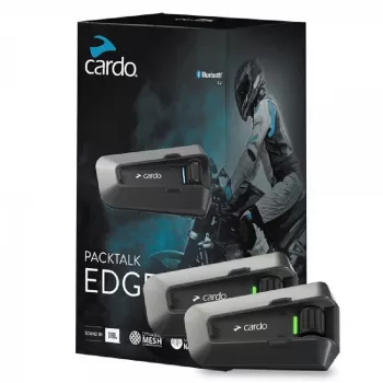 Cardo PT200101 motocikla intercoms 2 kanāli 1600 m Melns