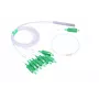 Šķiedru optikas sadalītājs Extralink PLC 1:8 SC/APC 0.9mm 1.5m Zaļš Balts