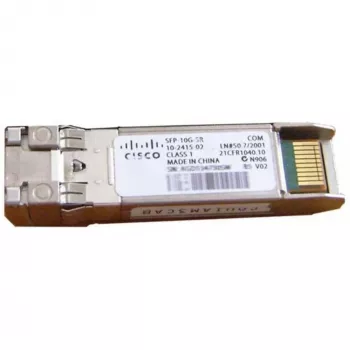 Cisco 10GBASE-SR S-Class SFP modulis 10 Gigabit Ethernet tīkliem, karsti nomaināms, 5 gadu standarta garantija (SFP-10G-SR-S=)