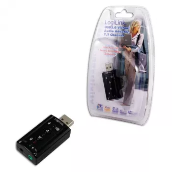 Ārējā USB skaņas karte LOGILINK UA0078, 7.1 kanālu, kompakta