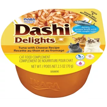 Slapjā kaķu barība INABA Dashi Delights Tuncis ar sieru, 70 g