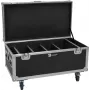 Roadinger transporta kaste 4× AKKU Multiflood IP 8×10W RGBW Wash