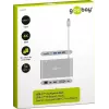 Goobay USB-C™ Multiport-Adapter - All in 1 - Alumīnijs - Sudrabs (62113)