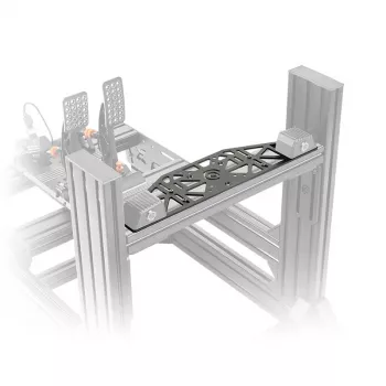 Montāžas kronšteins Asetek SimSports 460×120×5 mm, tērauds, melns