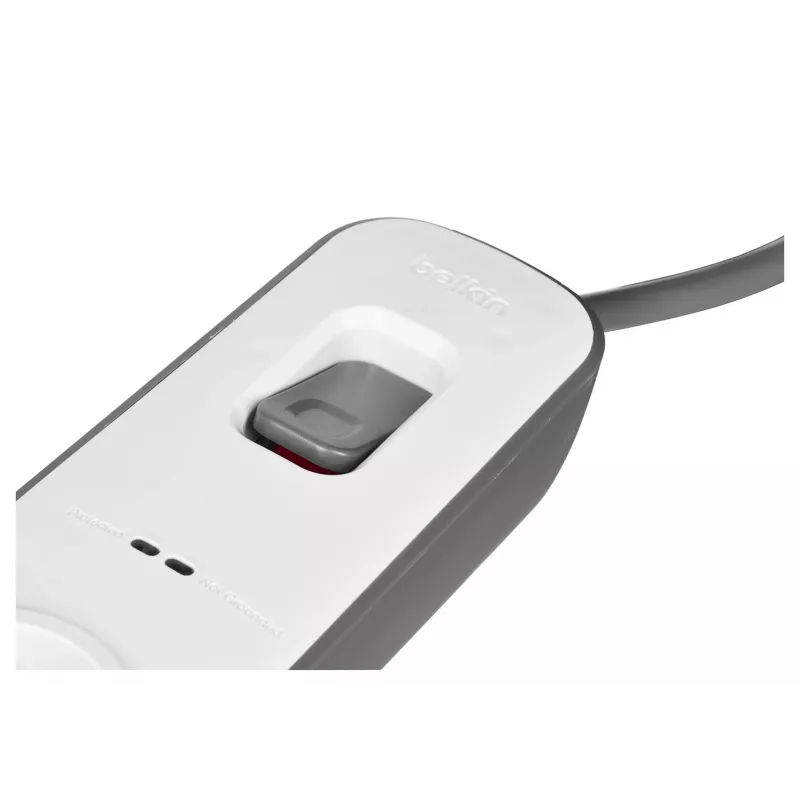 Pārsprieguma aizsargs Belkin BSV401CA2M Melns Balts 4 Kontaktligzdas 2m