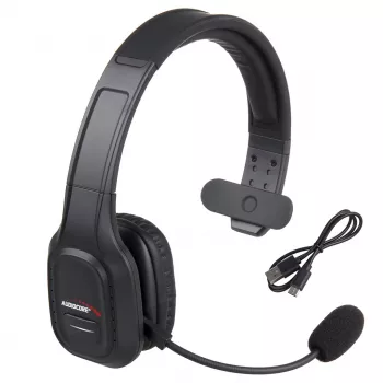 Audiocore 74452 Bluetooth austiņas ar trokšņu slāpēšanas mikrofonu, zvanu centram, Google/Siri, birojam, bezvadu
