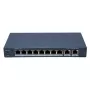 Hikvision DS-3E1310HP-EI(B) tīkla slēdzis, pārvaldāms Fast Ethernet (10/100), Power over Ethernet (PoE), pelēks