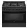 Ravanson KWGE-K90 Cheff Modern Black gāzes un elektriskā plīts (melna)