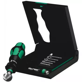 Wera iegremdēšanas urbju komplekts 8 gab. 6,3 mm, 8,3 mm, 10,4 mm, 12,4 mm, 16,5 mm, 20,5 mm HSS 05104655001 1/4 inch (6,3 mm) 1 komplekts