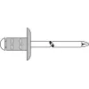 Akla kniede GESIPA Polygrip 4,8x10 Al/A2 lielā galva KS 0,5–6,5 mm, iepakojumā 250 gab.