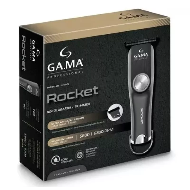 GA.MA PM2510 Rocket matu griešanas mašīna, vads/bezvada, melna