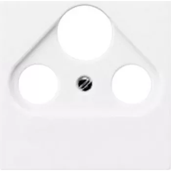 JUNG A 561 PLSAT WW Pārsega plāksne SAT/TV/Radio ligzdai, Alpīnbalta, Duroplast