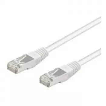 Wentronic Goobay CAT 5e Patch vads, SF/UTP, Balts, 0.25 m - CCA vara maisījums (95213)